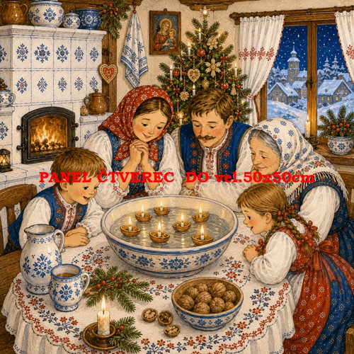 Bavlněný panel 10x10 cm