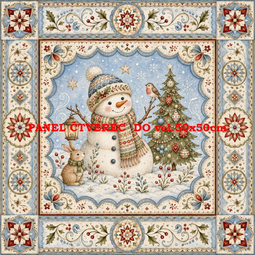 Bavlněný panel 10x10 cm