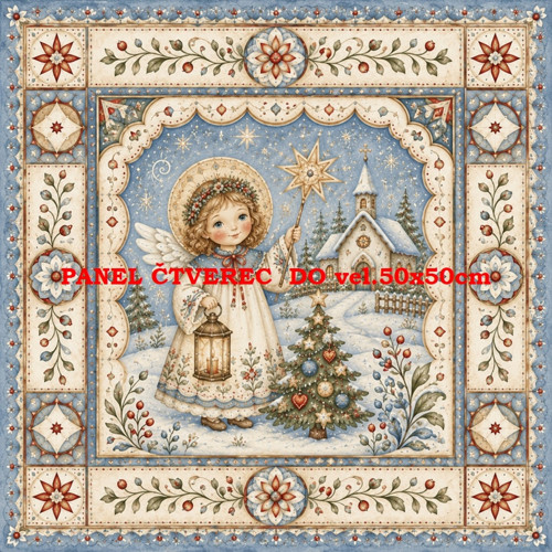 Bavlněný panel 10x10 cm
