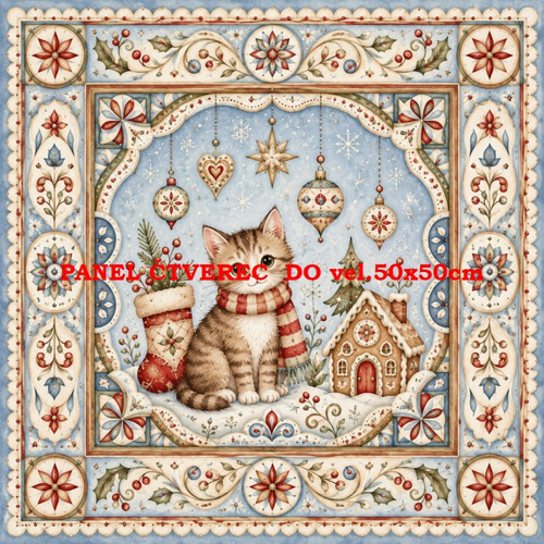 Bavlněný panel 10x10 cm