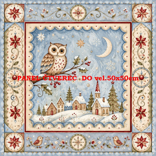Bavlněný panel 10x10 cm