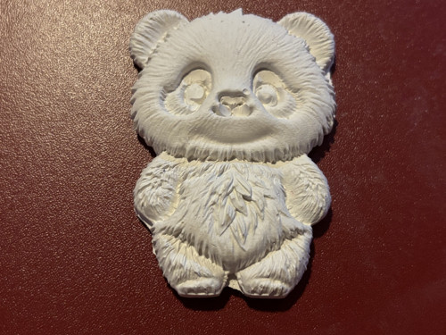 Sádrový odlitek - panda Bambulka