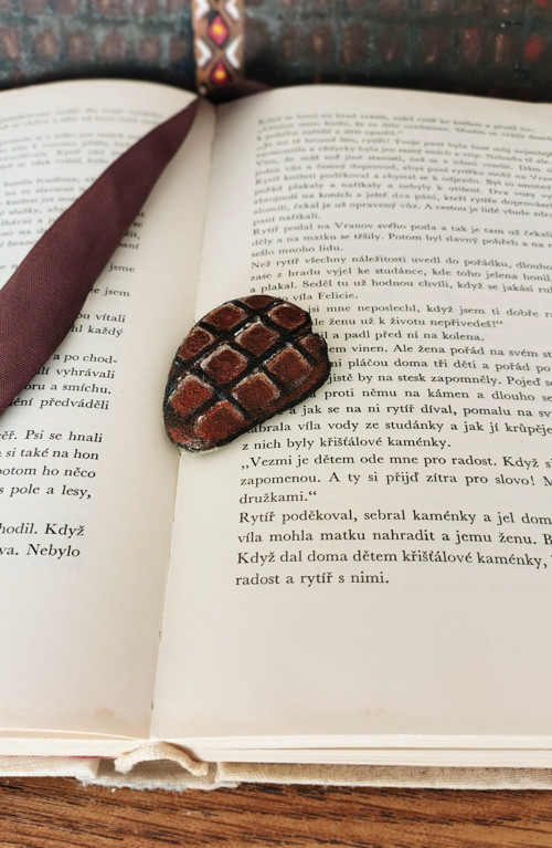 Malovaný kámen - á la chocolat