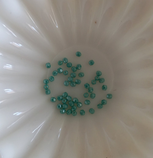 Ohňovky - Turquoise Green Luster, 3 mm