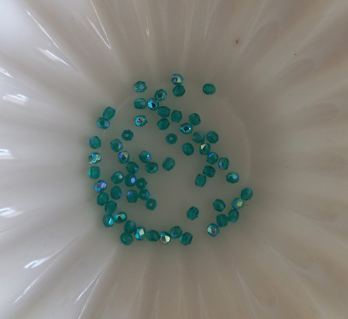Ohňovky - Dark Teal AB, 3 mm