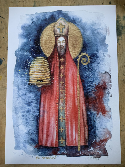 Svatý Ambrož, patron včelařů A4