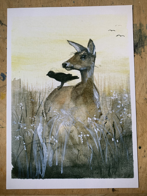 Srnka print A4