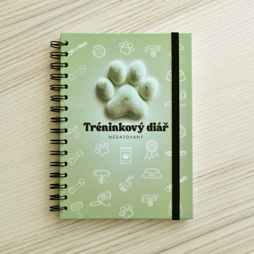 Tréninkový diář pro psy – nedatovaný plánovač