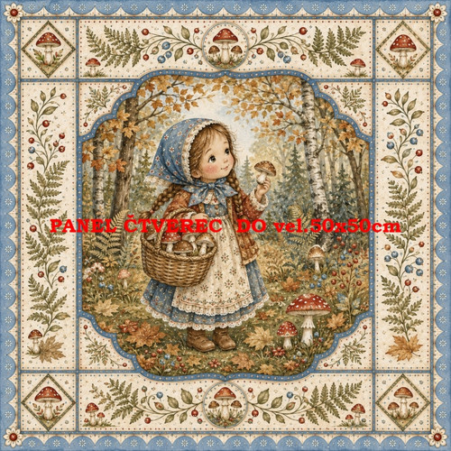 Bavlněný panel 10x10 cm
