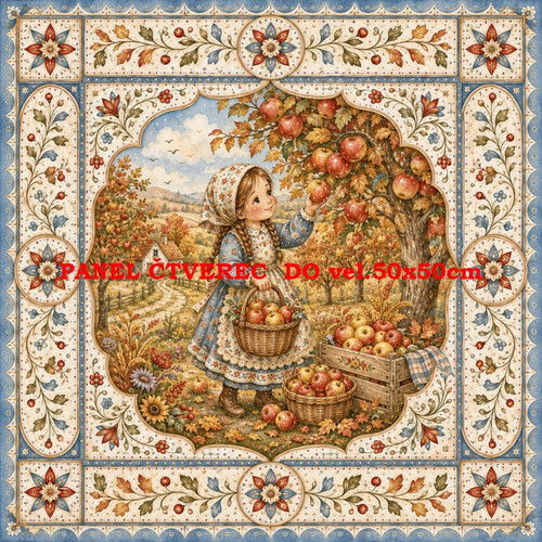 Bavlněný panel 10x10 cm