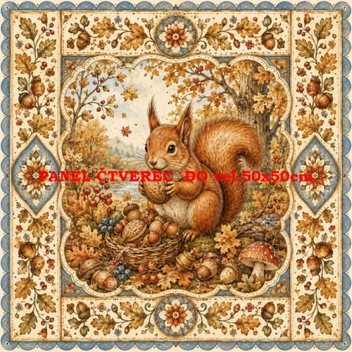 Bavlněný panel 10x10 cm