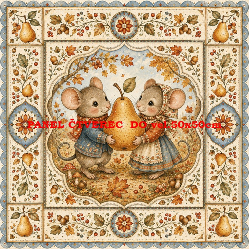 Bavlněný panel 10x10 cm — foto 1