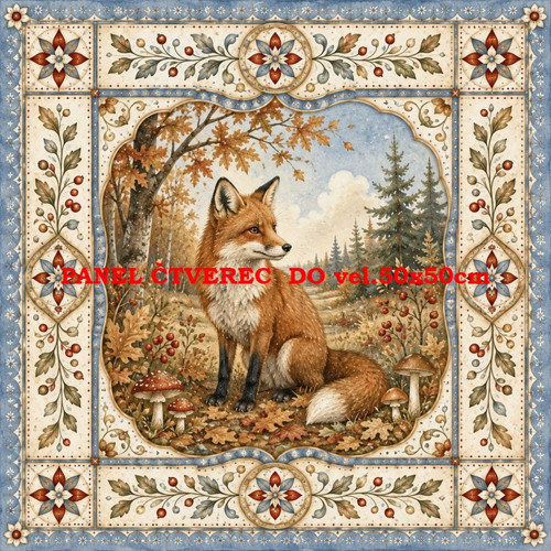 Bavlněný panel 10x10 cm