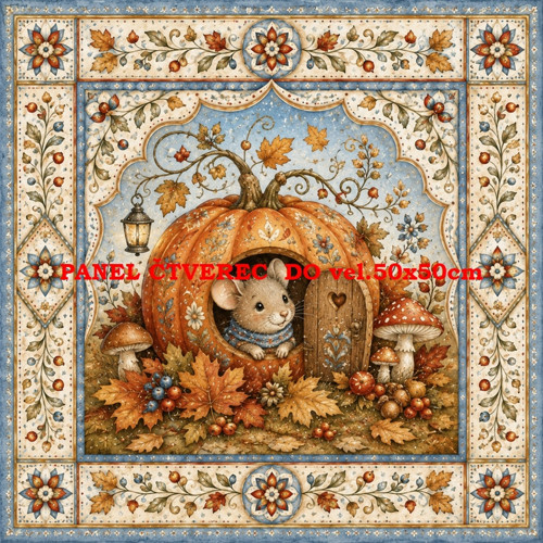Bavlněný panel 10x10 cm