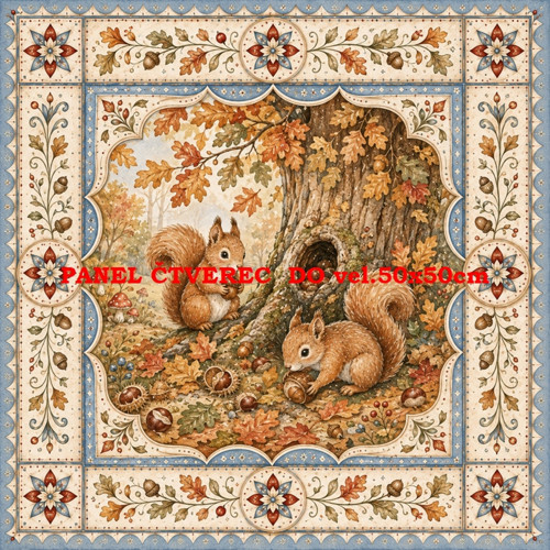 Bavlněný panel 10x10 cm