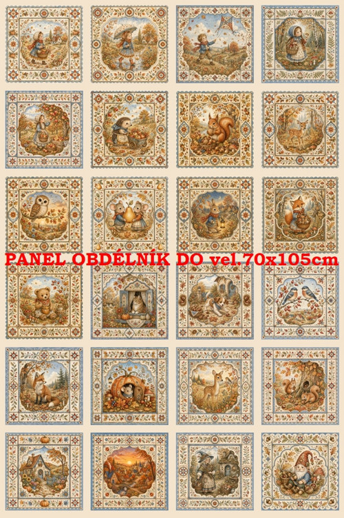 Bavlněný panel 40 x 60 cm — foto 1