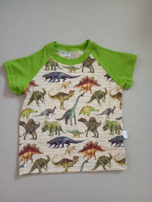 Merino tričko 92 Dinosauři