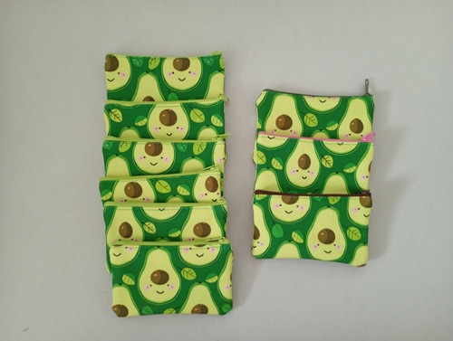 Softshellová peněženka Avokádo limeta