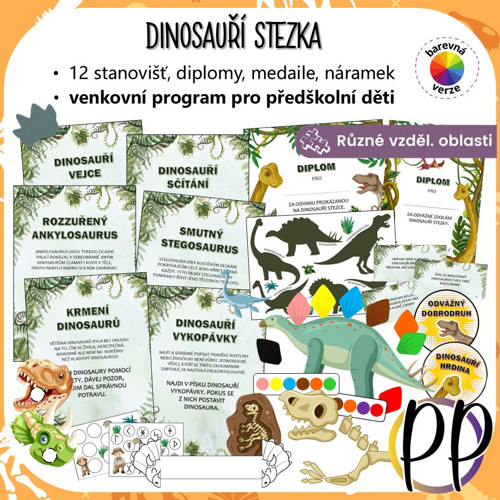 Dinosauří stezka s úkoly pro děti (PDF)