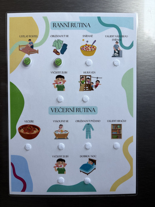Ranní a večerní rutina pro kluka
