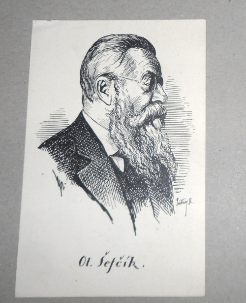 ČB čistá POHLEDNICE, umělecká • Otakar Ševčík