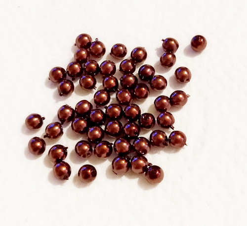 Skleněné voskované perličky 4mm (150ks) — foto 1