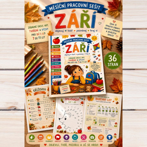 Září – pracovní sešit pro děti 7–11 let PDF