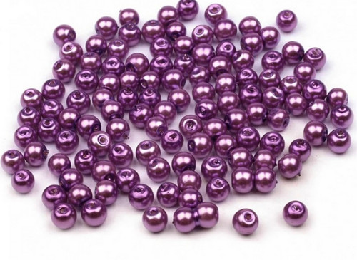 Skleněné voskované perličky 4mm (100ks)