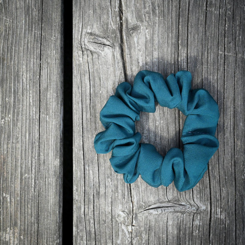 Scrunchie Smaragdová - širší