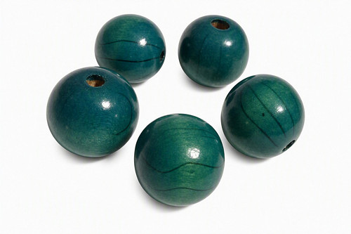 Dřevěné korálky velké, 18mm (5ks)