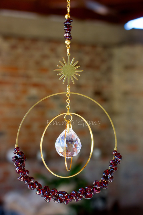 Suncatcher/Lapač Slunce Sola granát — foto 1