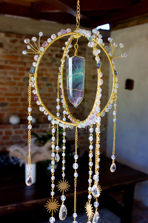 Suncatcher/Lapač Slunce Fairy Fluorit
