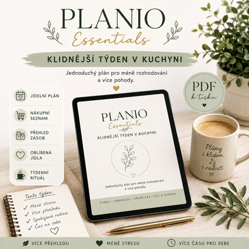 PLANIO Essentials – Klidnější týden v kuchyni