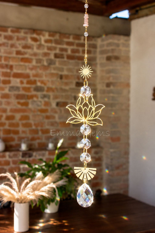Suncatcher/Lapač Slunce Lotus sluneční kámen