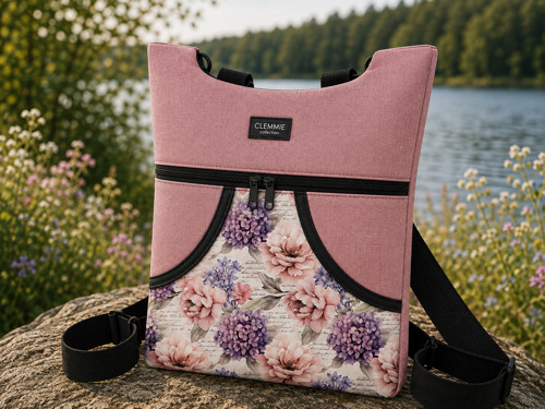 Batoh pro dospělé OLIVIA - pivoňky s hortenziemi