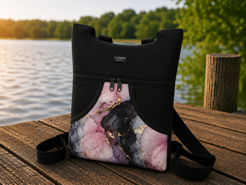 Batoh pro dospělé OLIVIA - růžový mramor