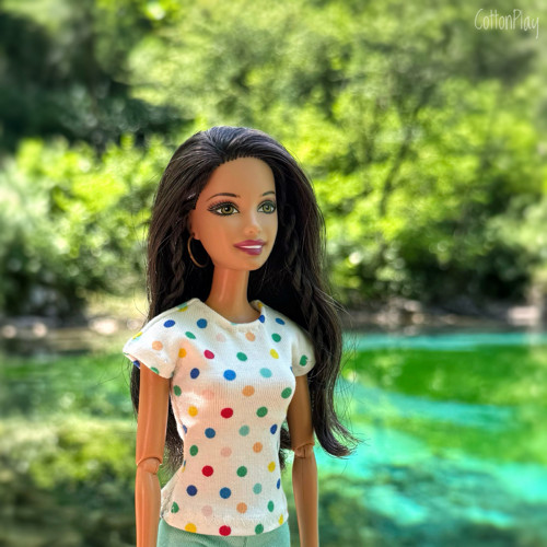 Tričko pro Barbie - puntíčky