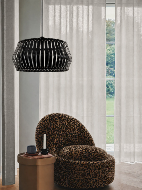 Ručně vyráběné kožené stínidlo BLACK LEATHER