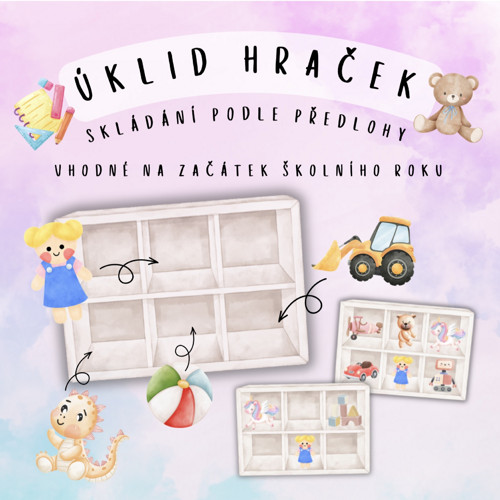 Úklid hraček - skládání podle předlohy(PDF - tisk)