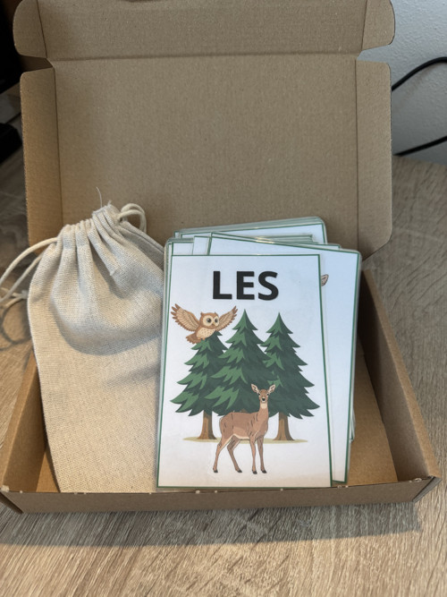 Výukové kartičky - Les (30ks)