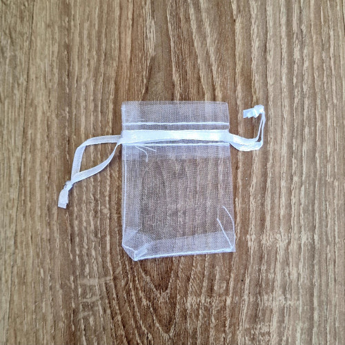Sada 100 ks 7x5 cm ORGANZ. SÁČKY (bílé)