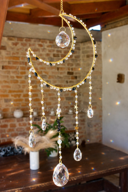 Suncatcher/Lapač Slunce Selene Obsidián velký