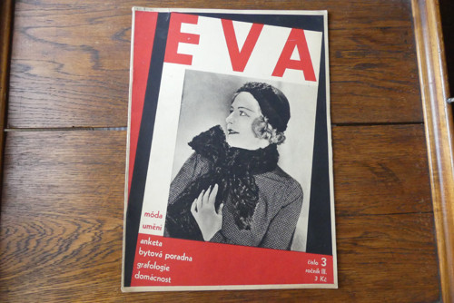 Časopis EVA, 3/1930, vintage móda, Art Deco