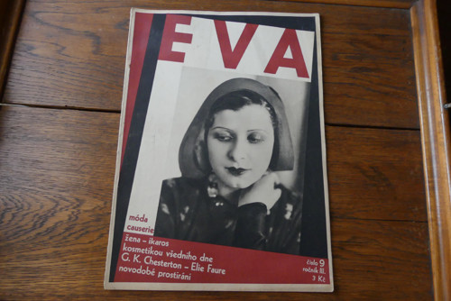 Časopis EVA, 9/1931, vintage móda, Art Deco
