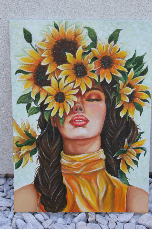 „Ve slunečním objetí“ – 50 × 70 cm
