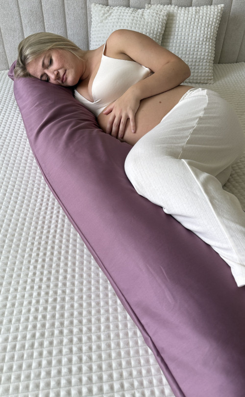 Hajánek–těhotenský a relaxační polštář starorůžová