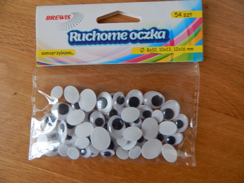 Oči dekorační 54 ks