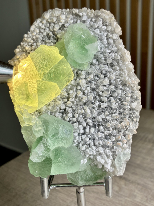 FLUORIT APPLE- zelený TOP minerál, Zhejiang
