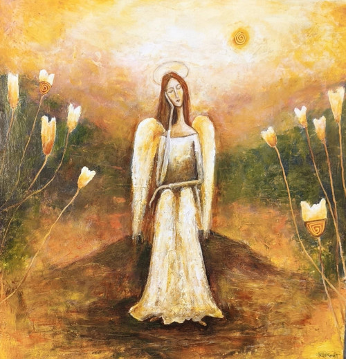 Unavený anděl.....90x90cm