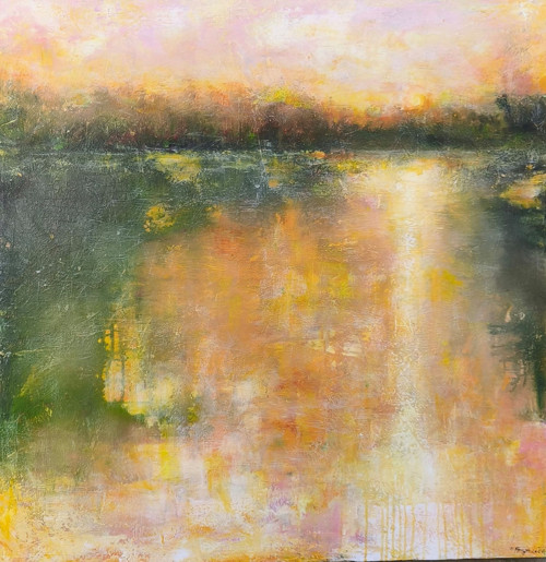 Klidný podvečer...100x100cm